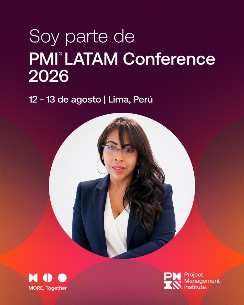 Jenny Montero es parte de la PMI LATAM Conference 2026, 12 y 13 de agosto en Lima, Perú